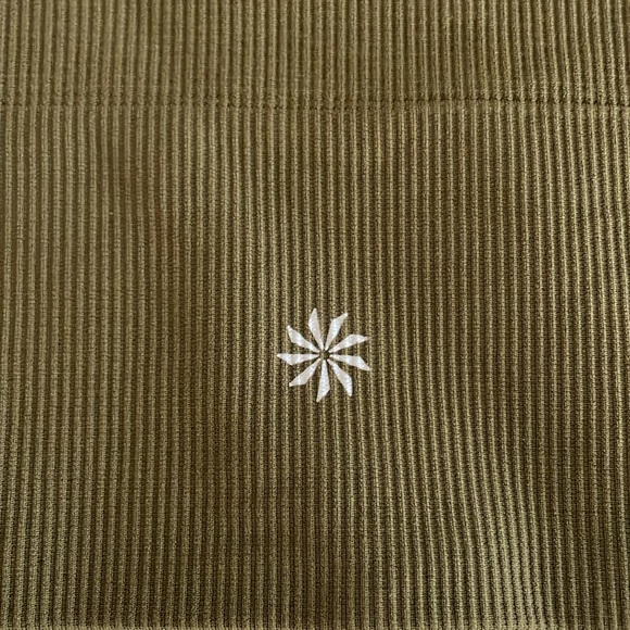 ATHLETA Aurora Seamless Crop Rib Tank Top V-Neck in Acacia Olive Green Size XL - Picture 8 of 8